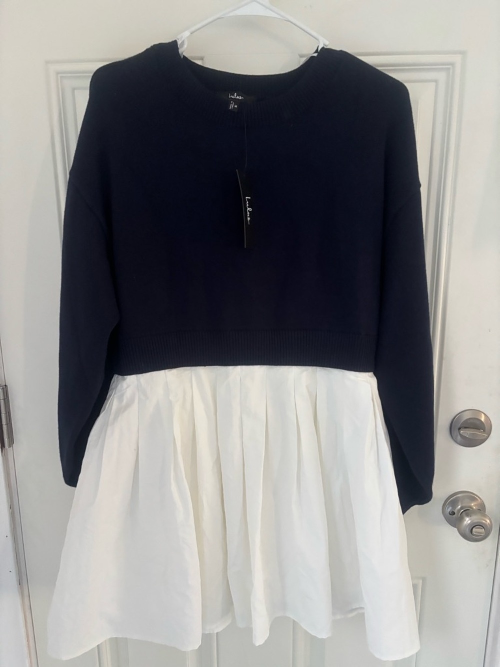 Lulus White Pleated Mini Skirt - Women's Flared Skirt NWT - Picture 6 of 6